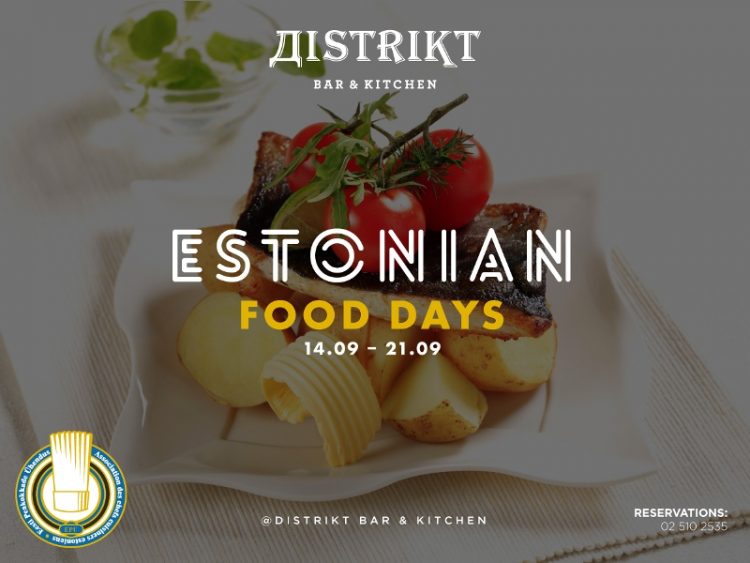 Денови на естонска кујна во Дистрикт бар и ресторан