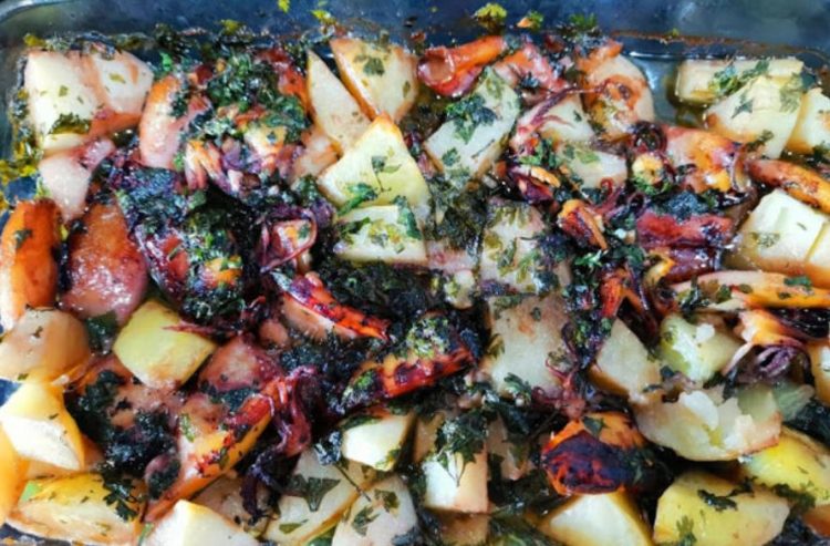 Царски оброк: Лигњи со компири