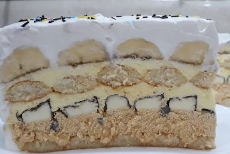 Торта со пишкоти и чоко банани